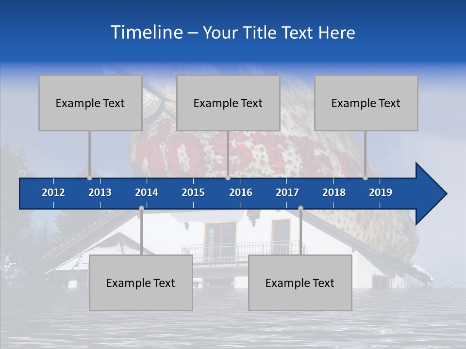 Familie Menschlich Hochwasser PowerPoint Template