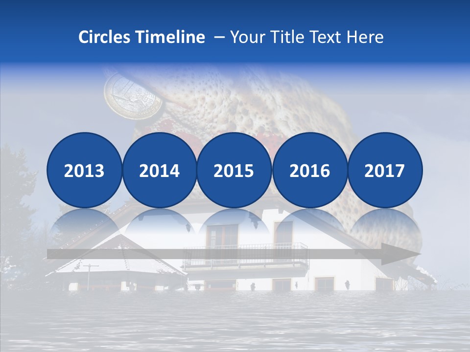 Familie Menschlich Hochwasser PowerPoint Template