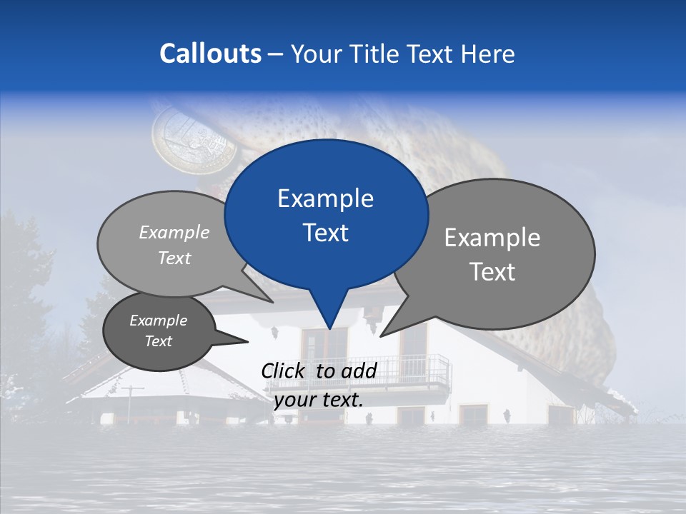 Familie Menschlich Hochwasser PowerPoint Template