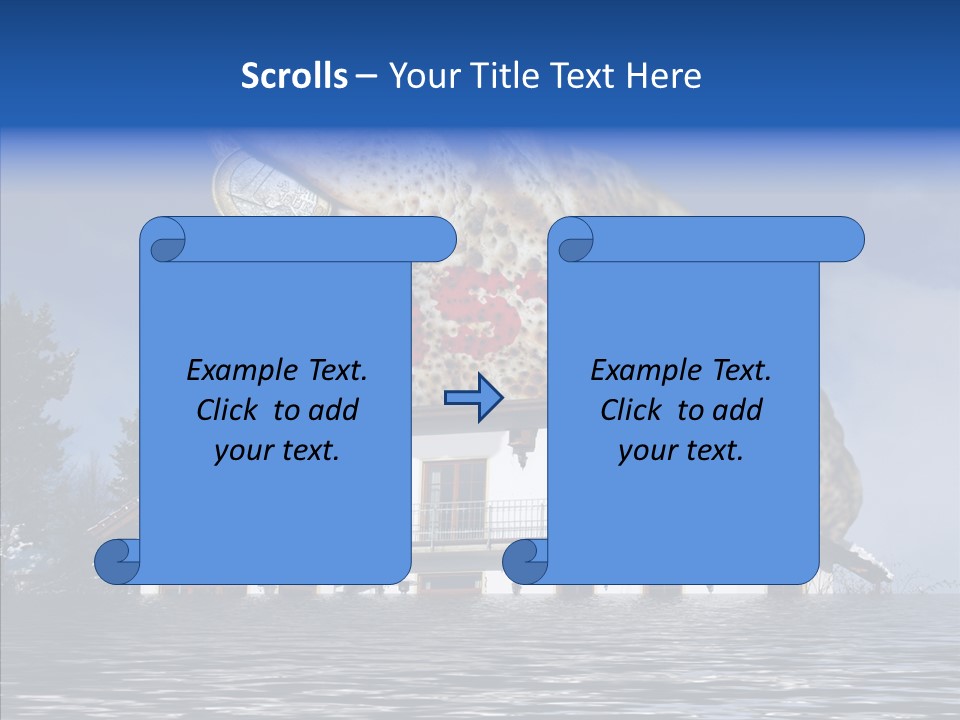 Familie Menschlich Hochwasser PowerPoint Template
