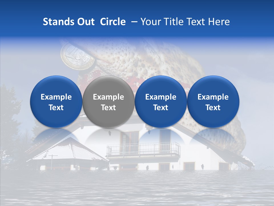 Familie Menschlich Hochwasser PowerPoint Template