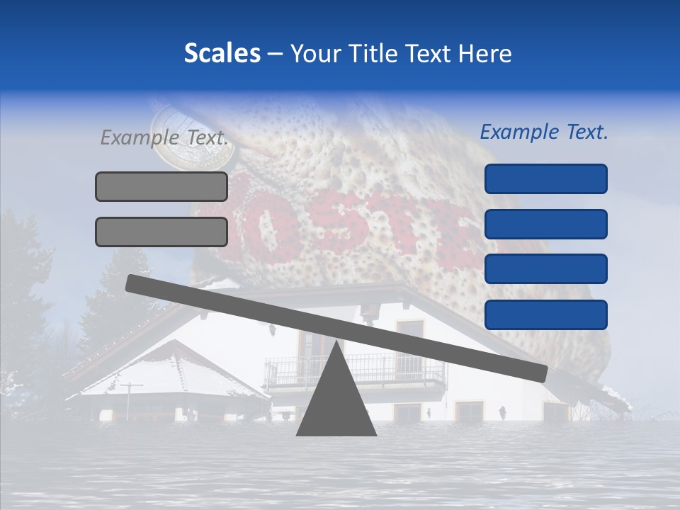 Familie Menschlich Hochwasser PowerPoint Template