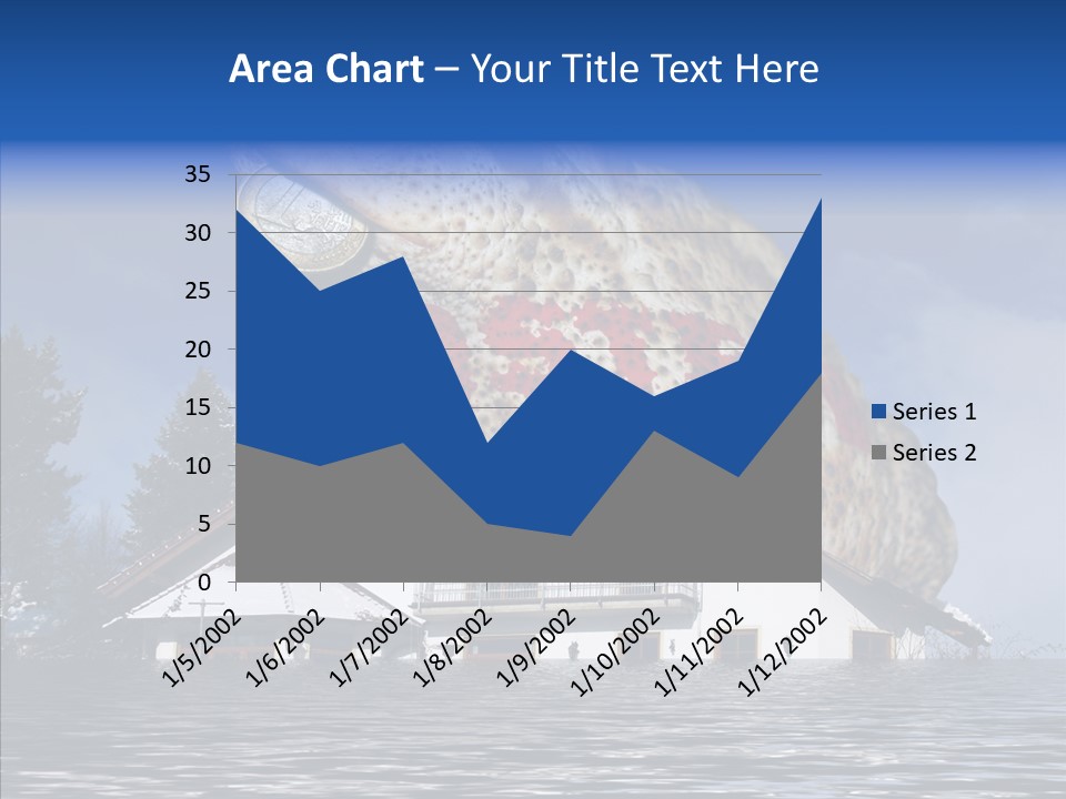 Familie Menschlich Hochwasser PowerPoint Template