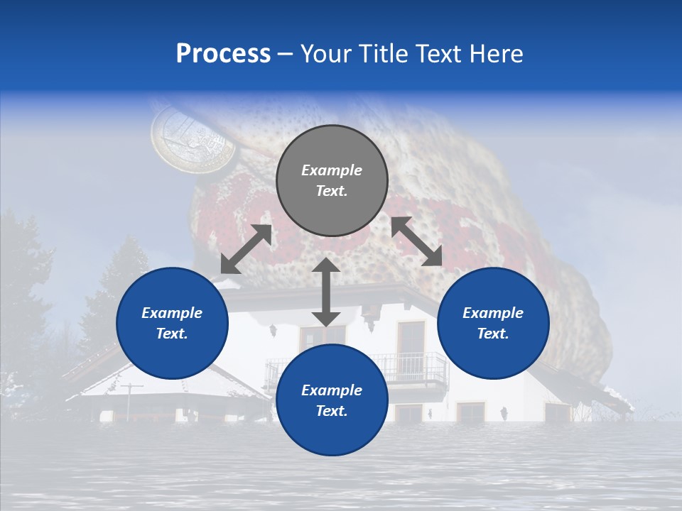 Familie Menschlich Hochwasser PowerPoint Template