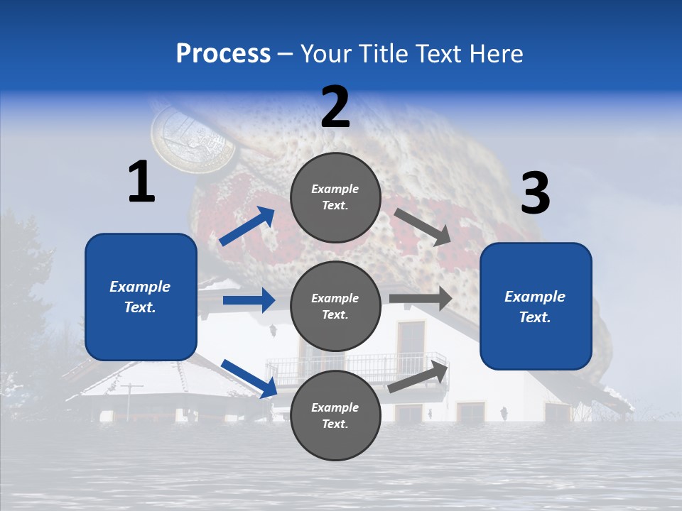Familie Menschlich Hochwasser PowerPoint Template