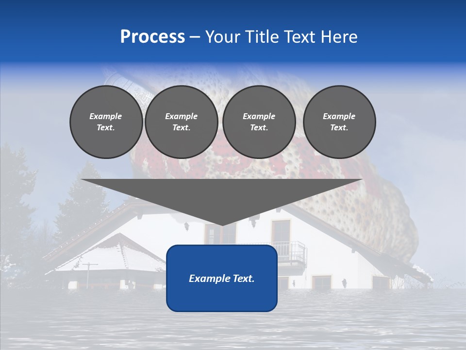 Familie Menschlich Hochwasser PowerPoint Template