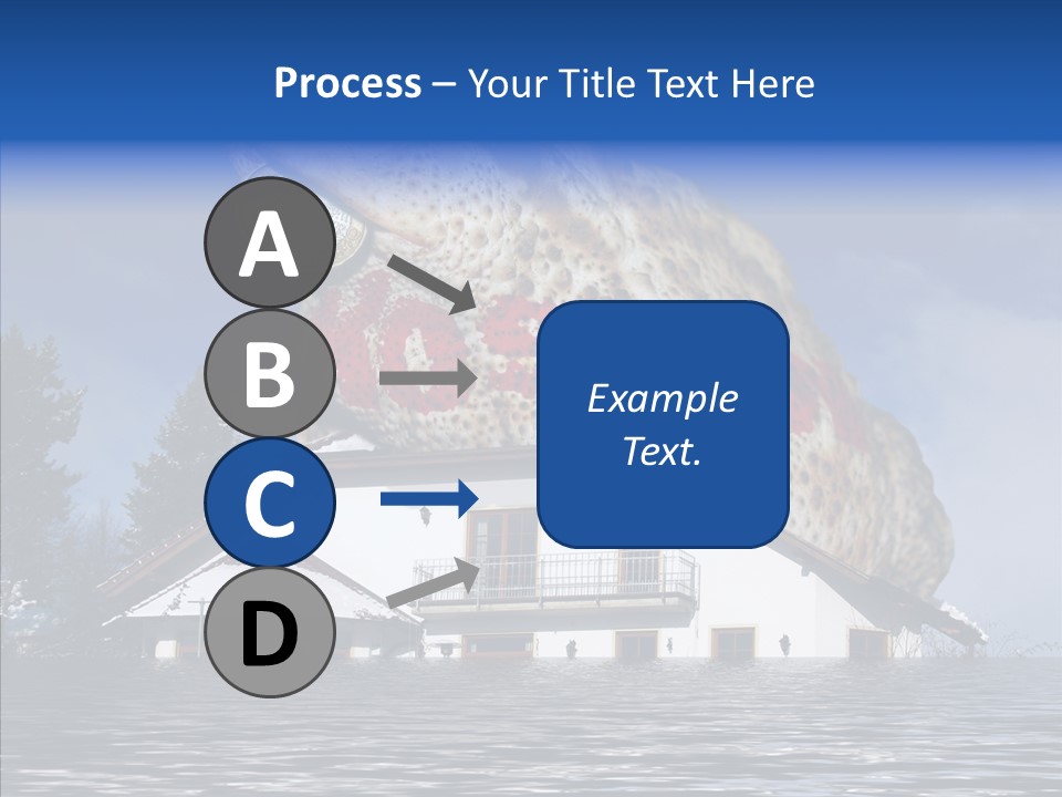 Familie Menschlich Hochwasser PowerPoint Template