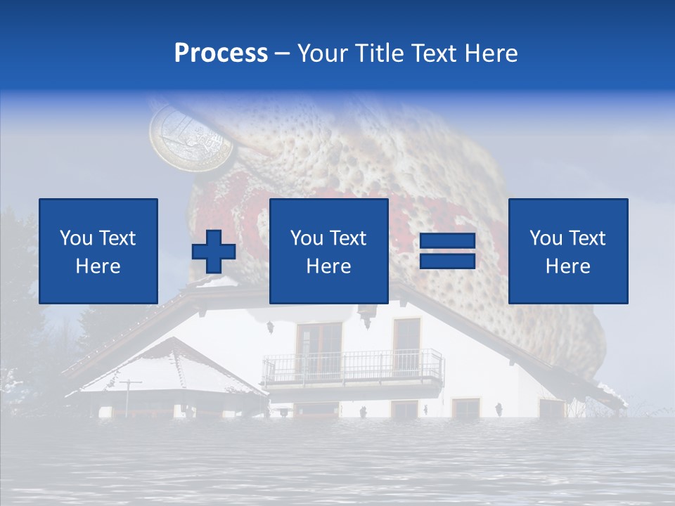 Familie Menschlich Hochwasser PowerPoint Template