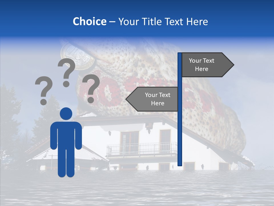 Familie Menschlich Hochwasser PowerPoint Template