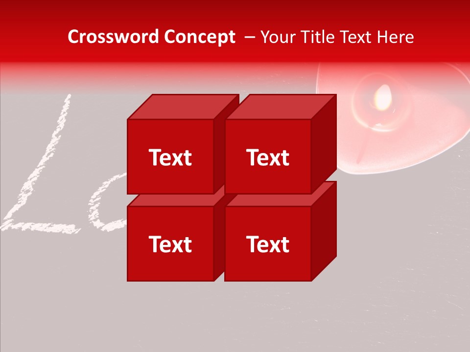 Bougies Aimer St Valentin PowerPoint Template