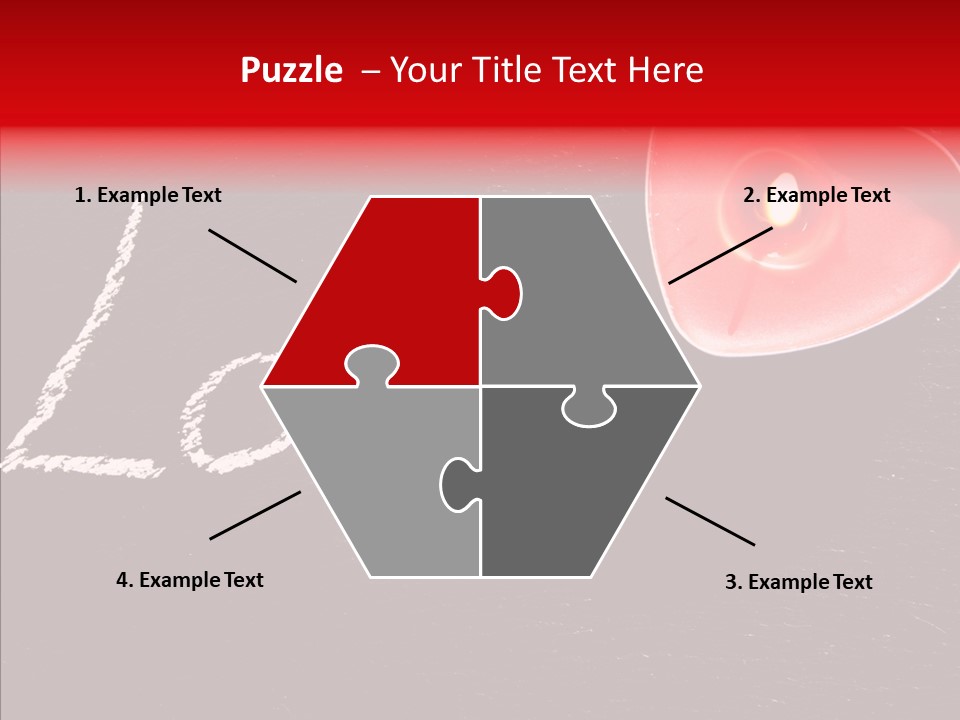 Bougies Aimer St Valentin PowerPoint Template