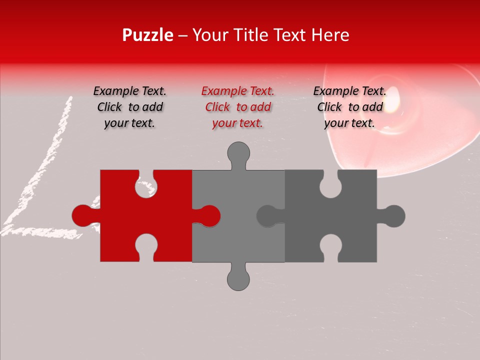 Bougies Aimer St Valentin PowerPoint Template