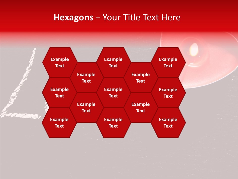 Bougies Aimer St Valentin PowerPoint Template