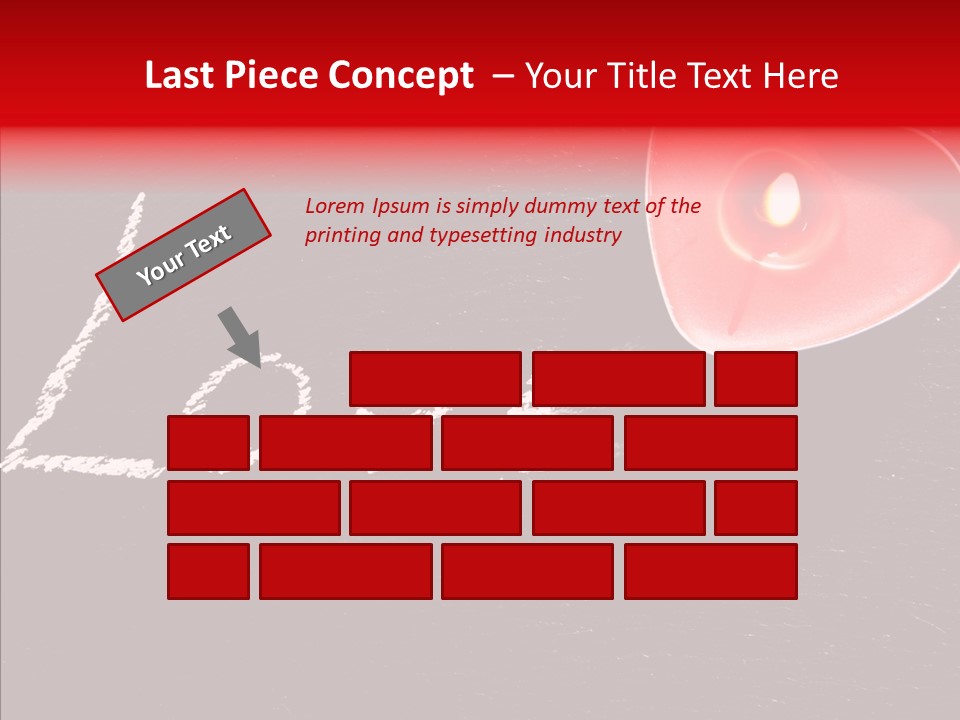 Bougies Aimer St Valentin PowerPoint Template