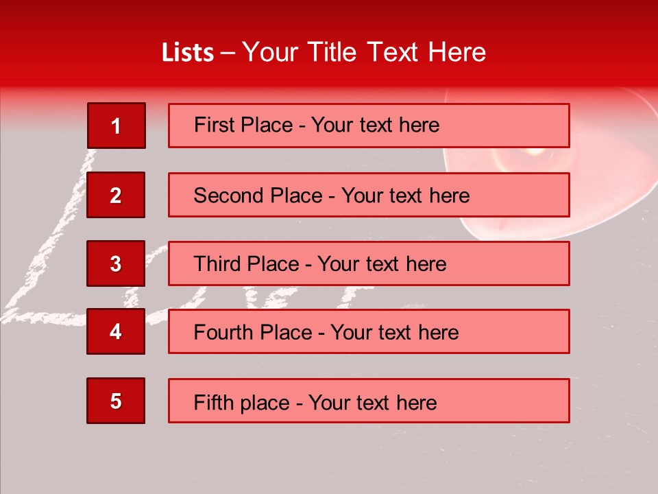Bougies Aimer St Valentin PowerPoint Template