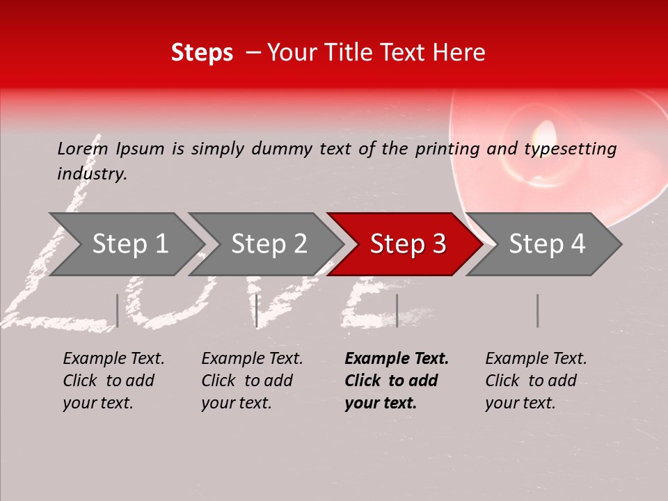 Bougies Aimer St Valentin PowerPoint Template