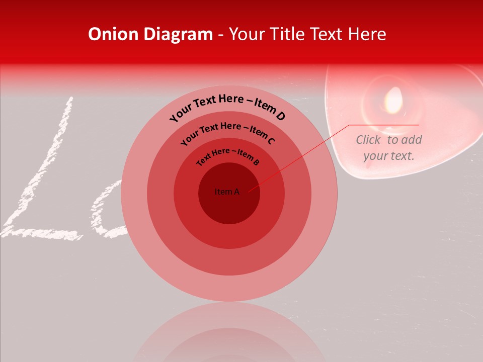 Bougies Aimer St Valentin PowerPoint Template