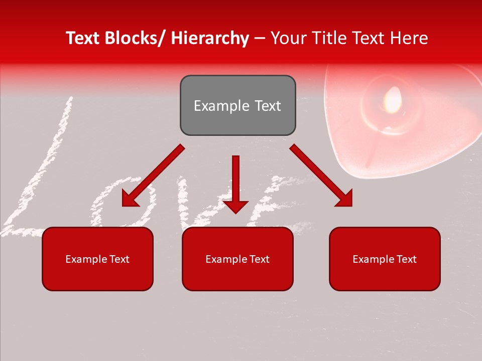 Bougies Aimer St Valentin PowerPoint Template