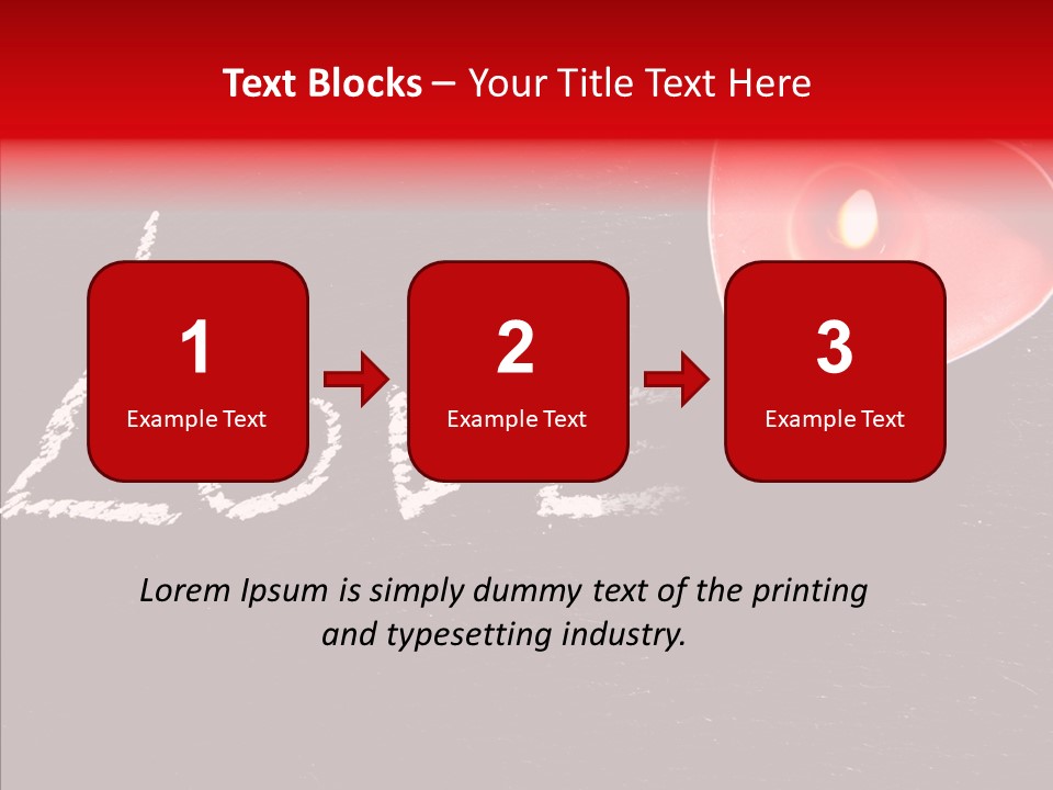 Bougies Aimer St Valentin PowerPoint Template