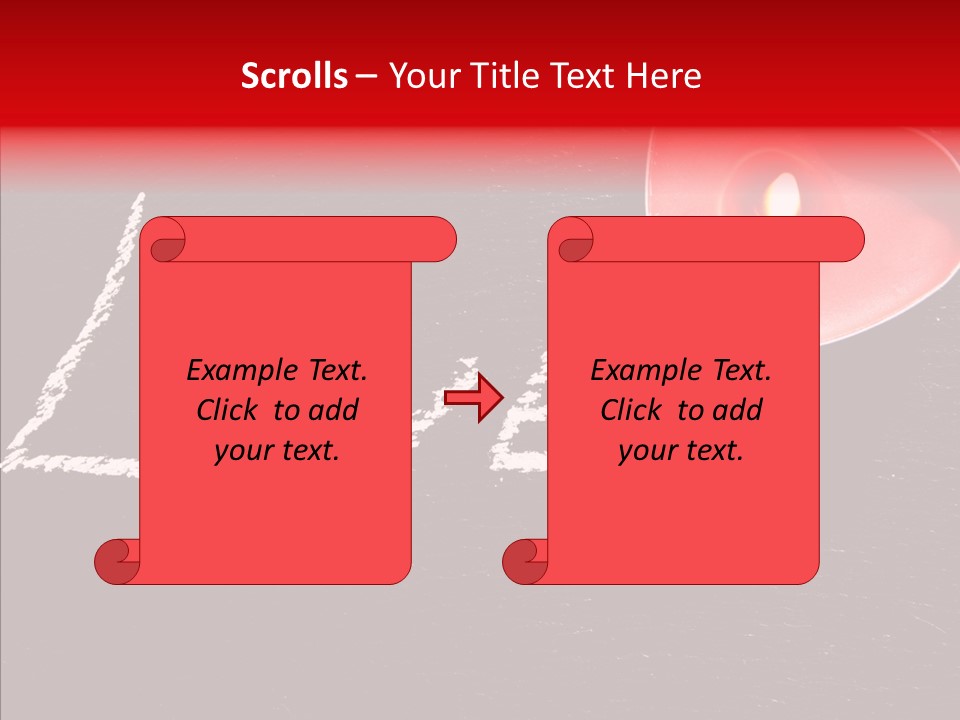 Bougies Aimer St Valentin PowerPoint Template