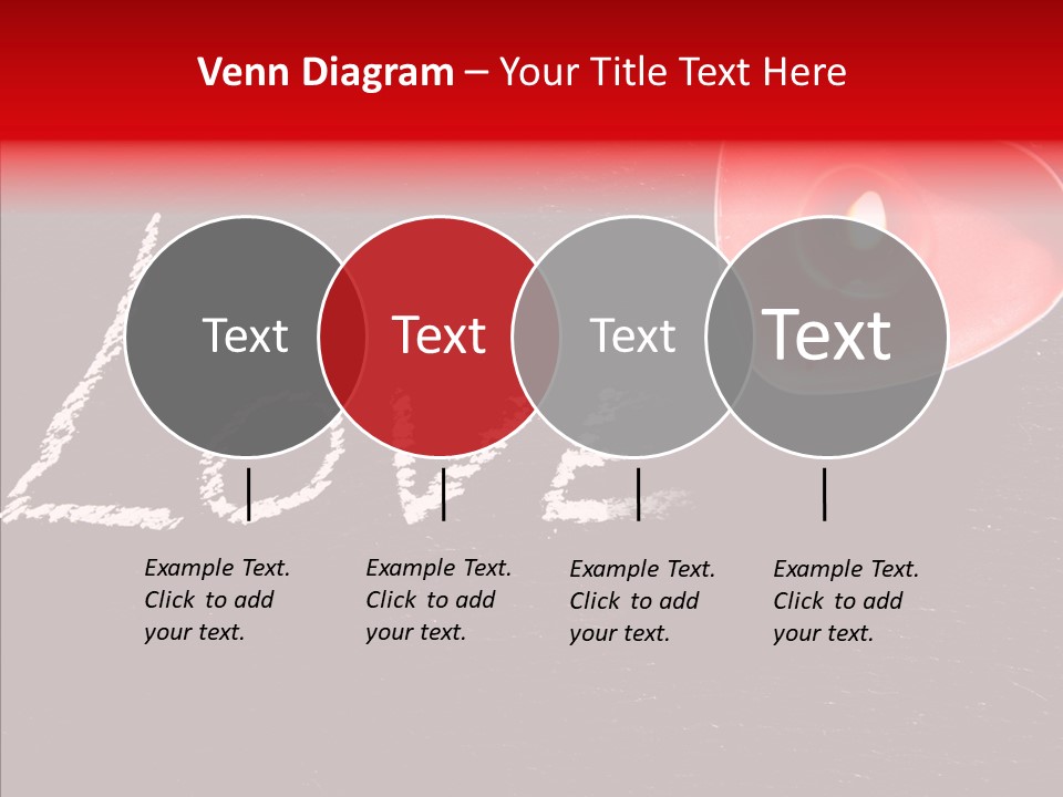 Bougies Aimer St Valentin PowerPoint Template