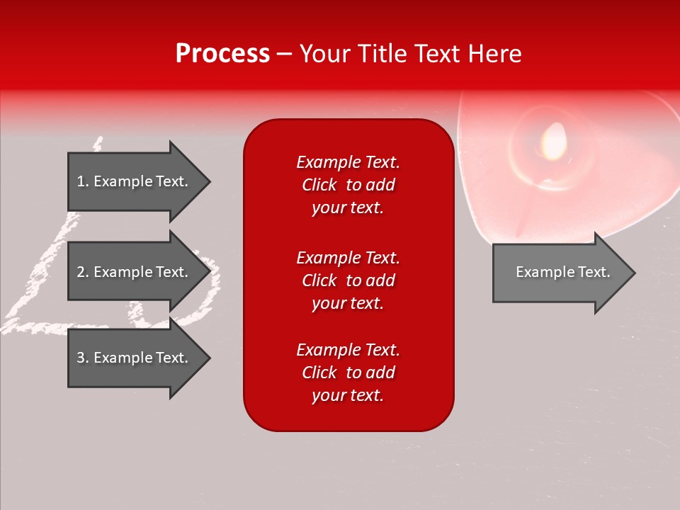 Bougies Aimer St Valentin PowerPoint Template