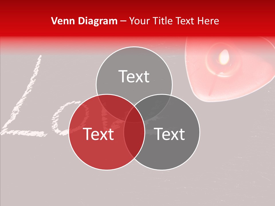 Bougies Aimer St Valentin PowerPoint Template