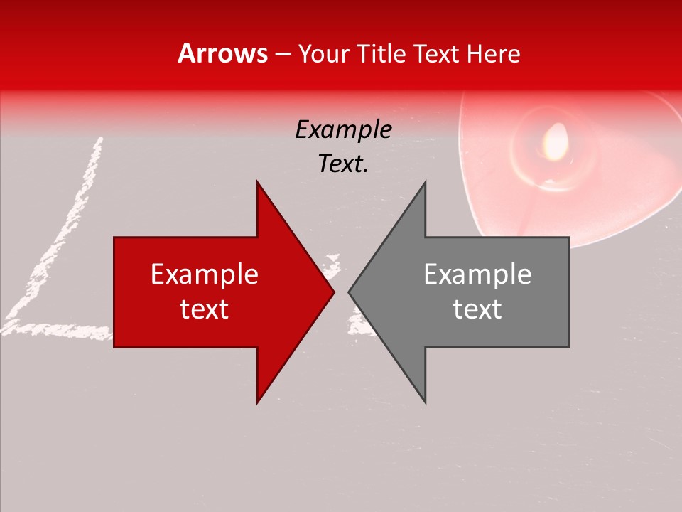 Bougies Aimer St Valentin PowerPoint Template