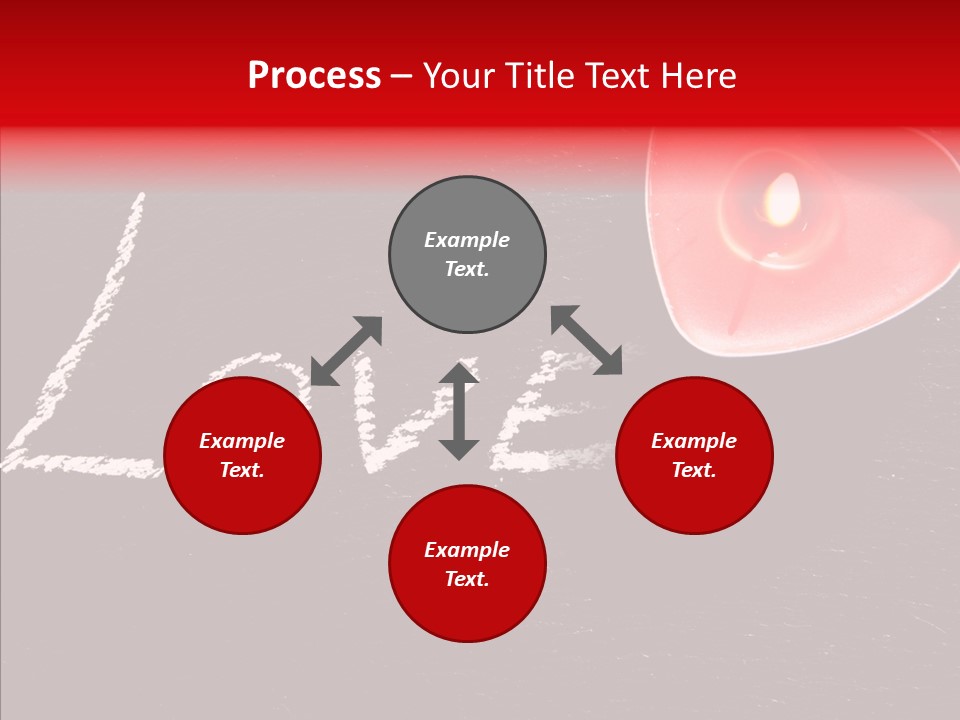 Bougies Aimer St Valentin PowerPoint Template