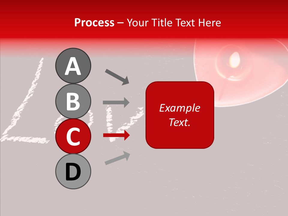 Bougies Aimer St Valentin PowerPoint Template