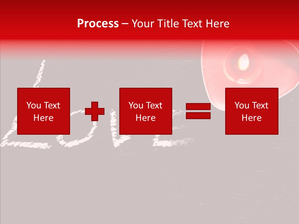 Bougies Aimer St Valentin PowerPoint Template