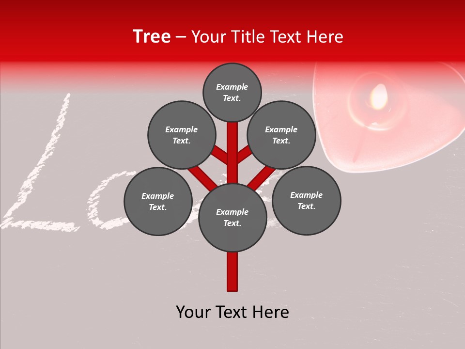 Bougies Aimer St Valentin PowerPoint Template