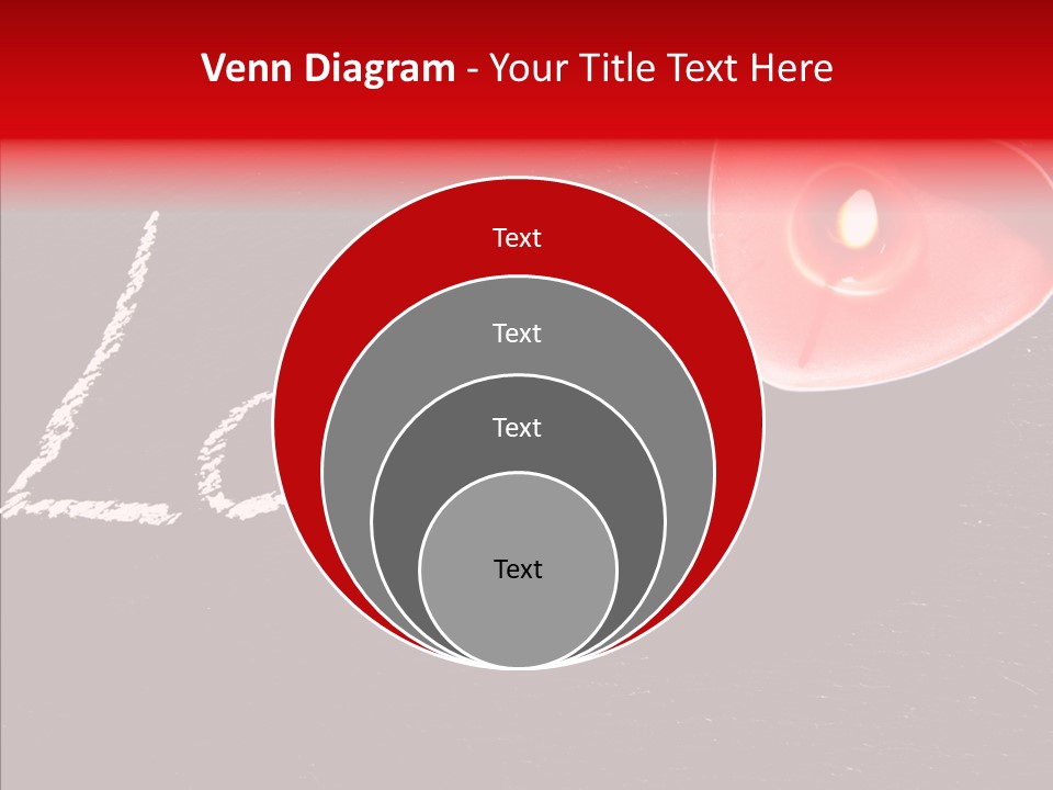 Bougies Aimer St Valentin PowerPoint Template