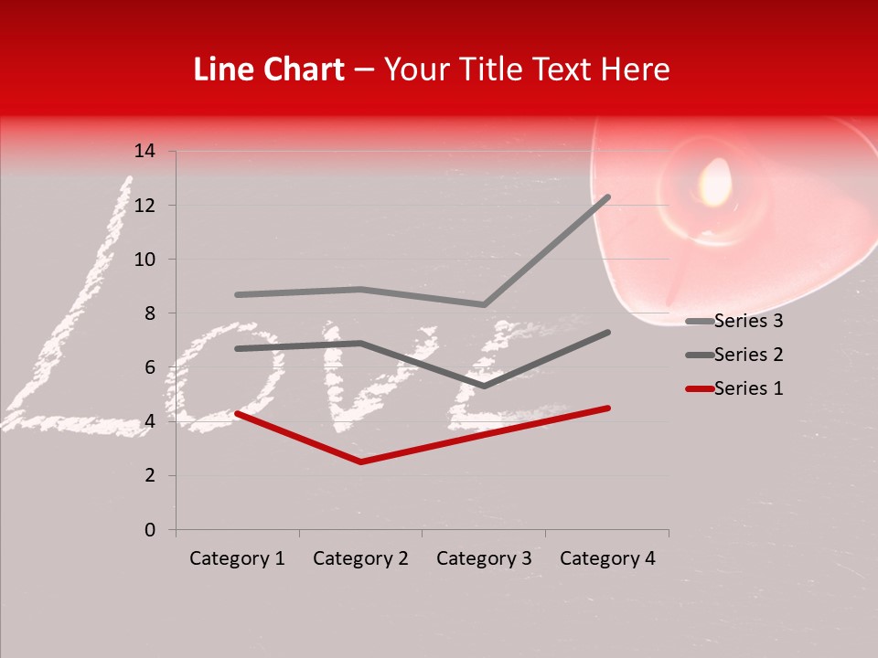 Bougies Aimer St Valentin PowerPoint Template