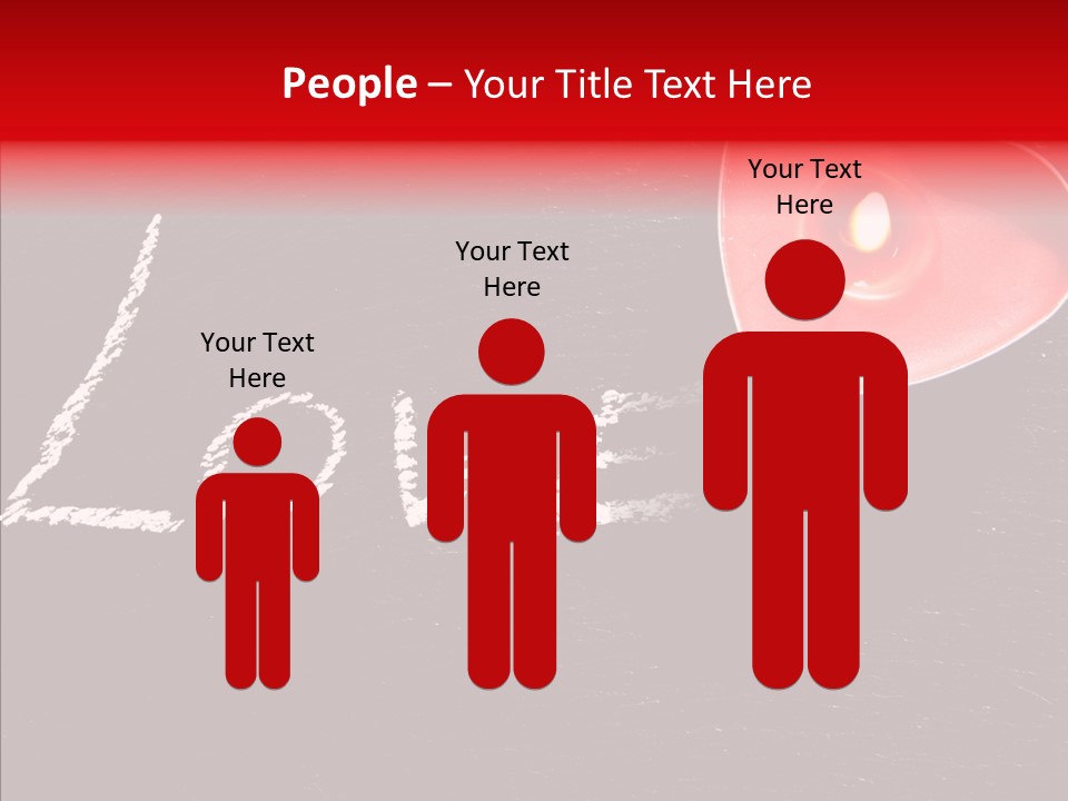 Bougies Aimer St Valentin PowerPoint Template