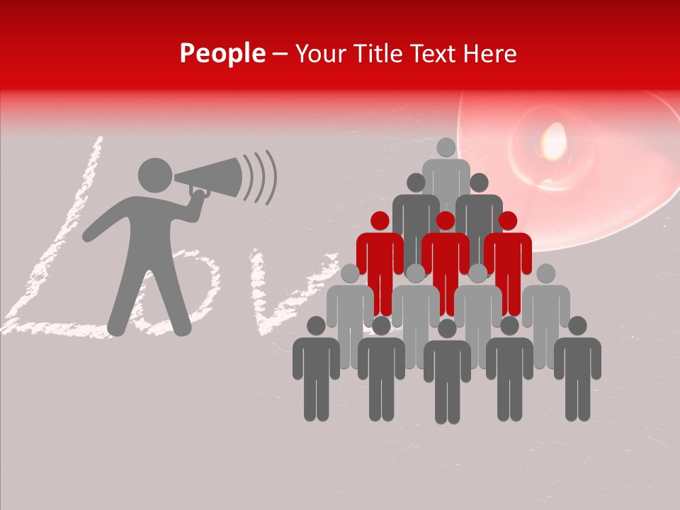 Bougies Aimer St Valentin PowerPoint Template