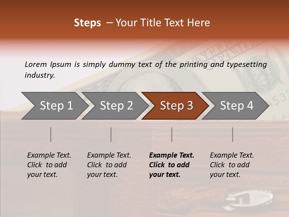 Purse American Sight PowerPoint Template