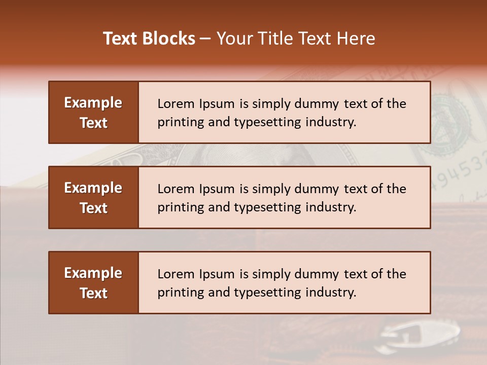 Purse American Sight PowerPoint Template