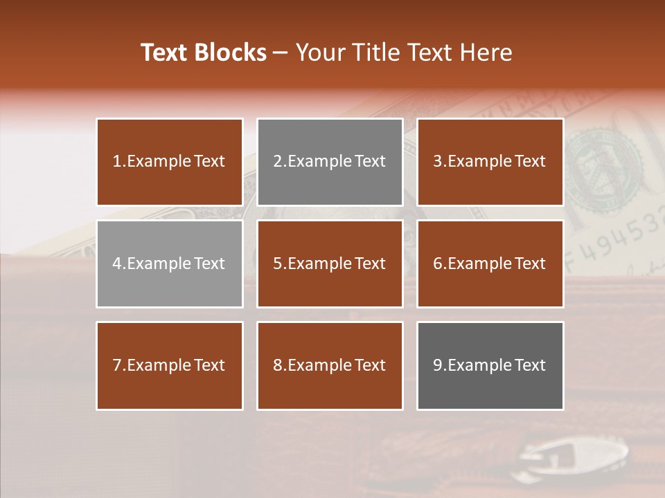 Purse American Sight PowerPoint Template