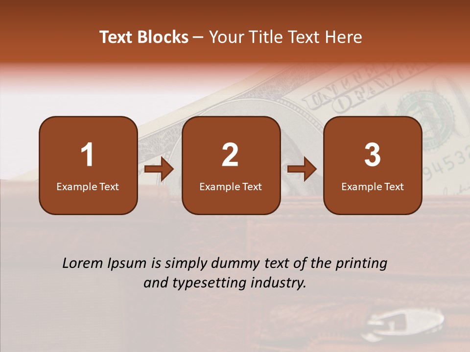 Purse American Sight PowerPoint Template