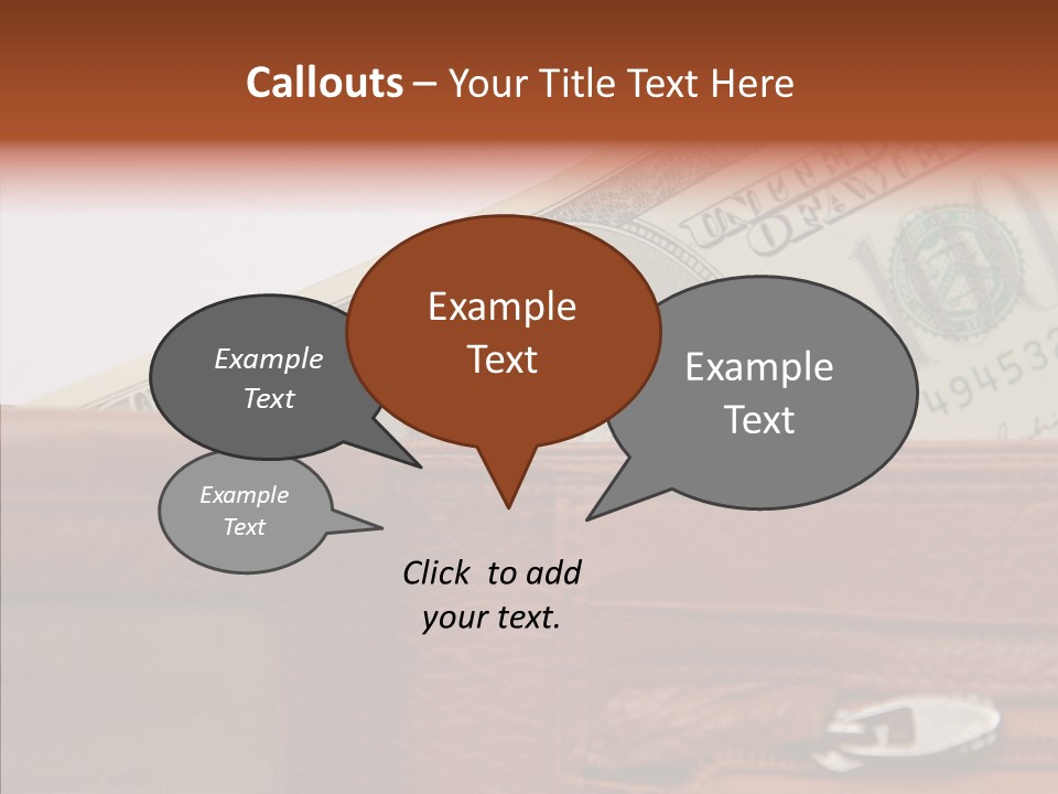 Purse American Sight PowerPoint Template