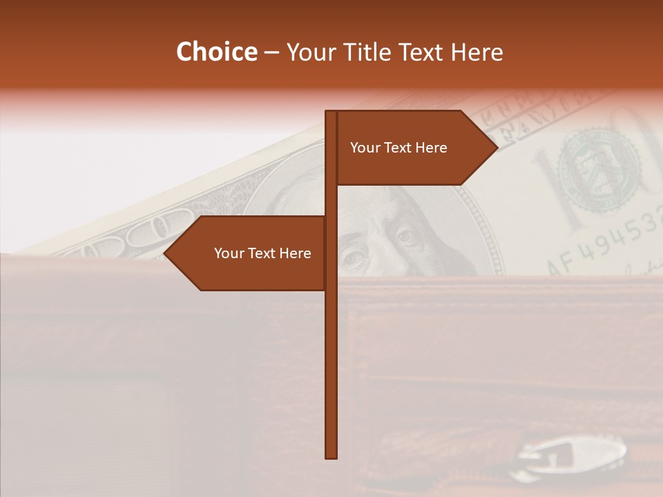 Purse American Sight PowerPoint Template