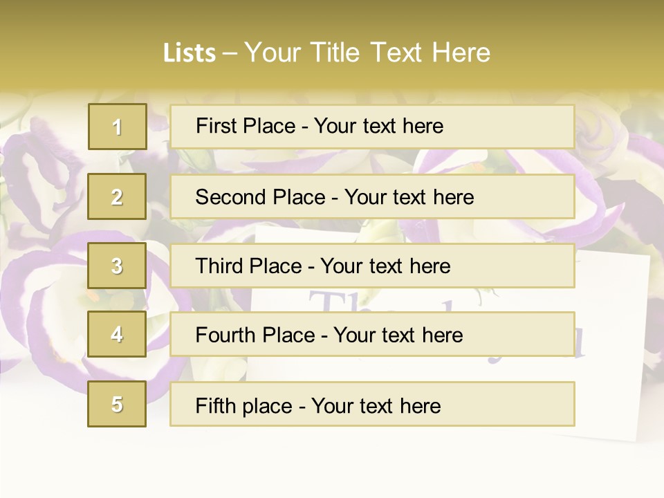 Card Decoration You PowerPoint Template