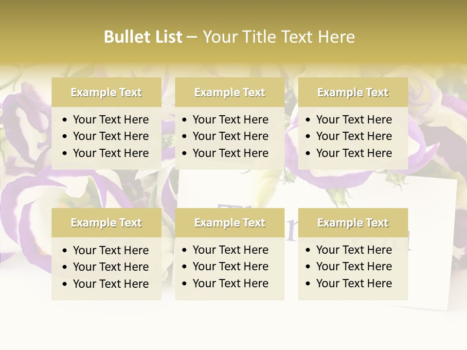 Card Decoration You PowerPoint Template