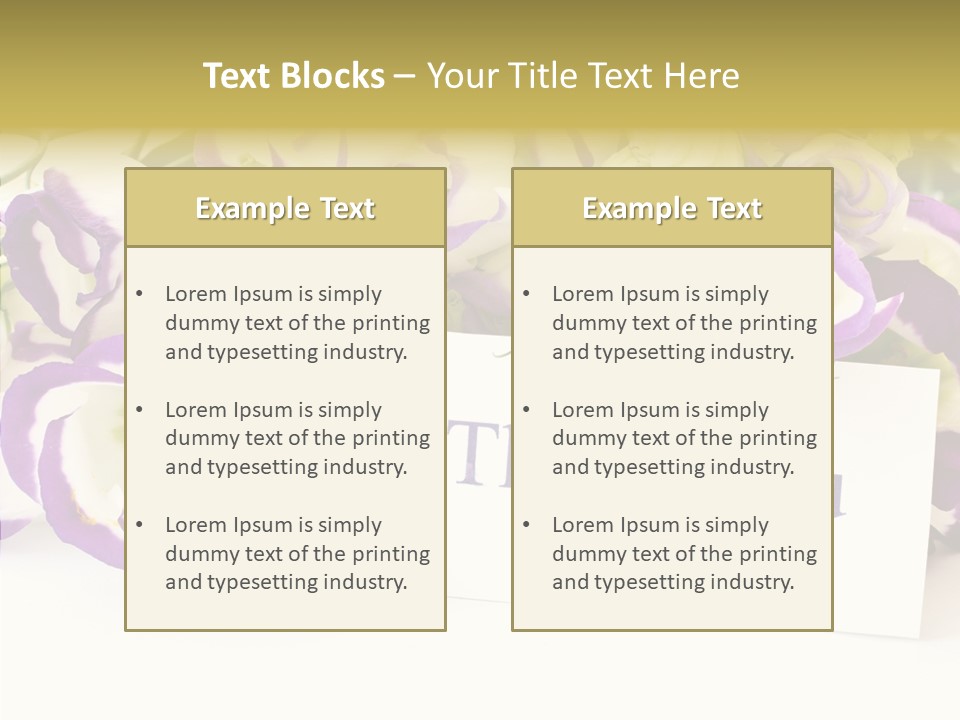 Card Decoration You PowerPoint Template