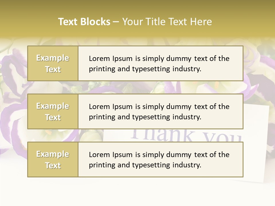 Card Decoration You PowerPoint Template