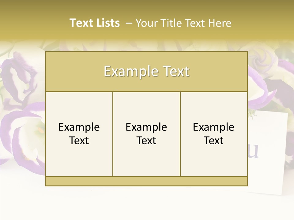 Card Decoration You PowerPoint Template