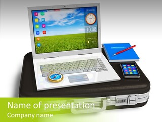 Nature Web Phone PowerPoint Template