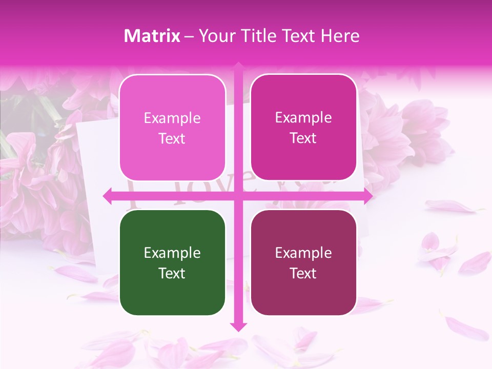 Color Gift Flower PowerPoint Template