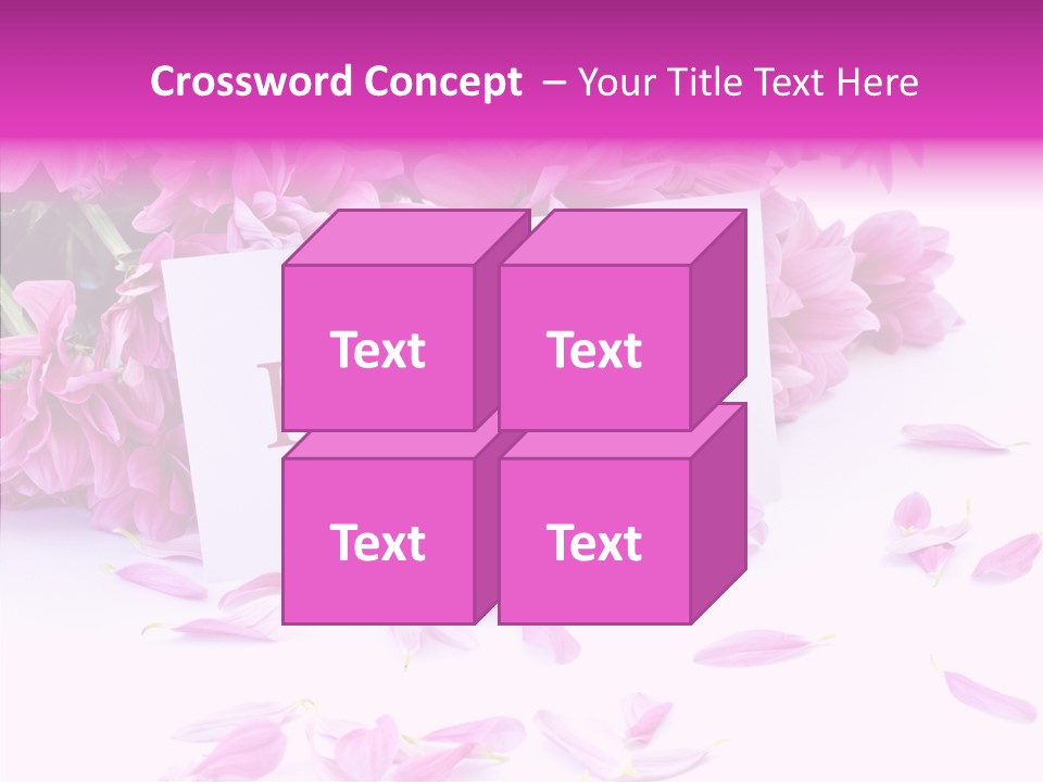 Color Gift Flower PowerPoint Template